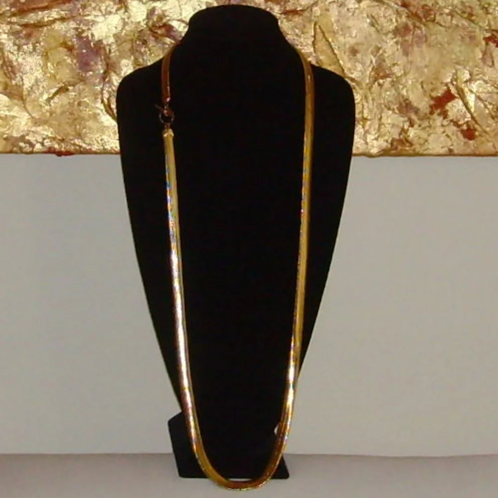 Anne Klein Gold-Tone Serpentine Chain Necklace - Picture 8 of 14
